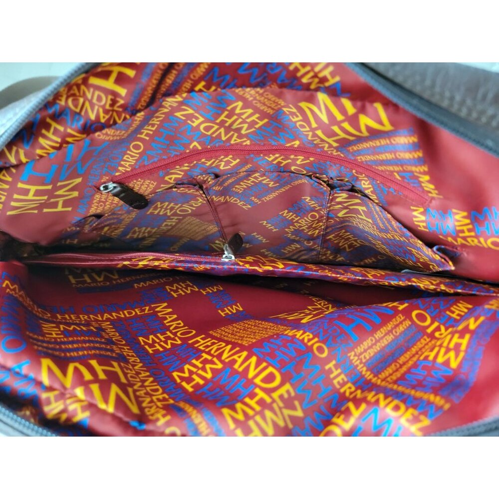 Mario Hernandez Brown Leather Messenger Crossbody Bag Handmade In Colombia - Picture 12 of 14